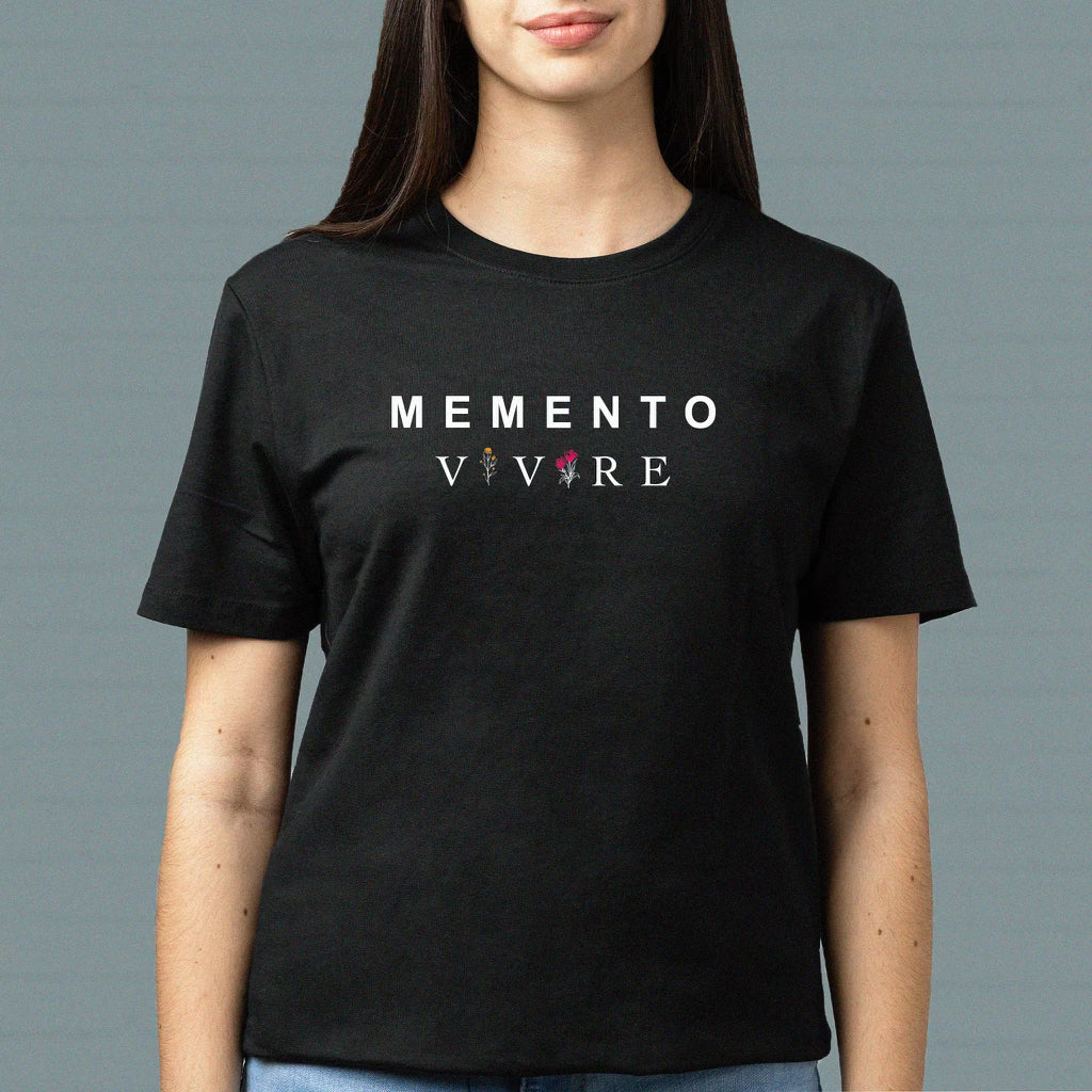 TheEverydayStoic "MEMENTO VIVERE" Official T Shirt (BLACK)